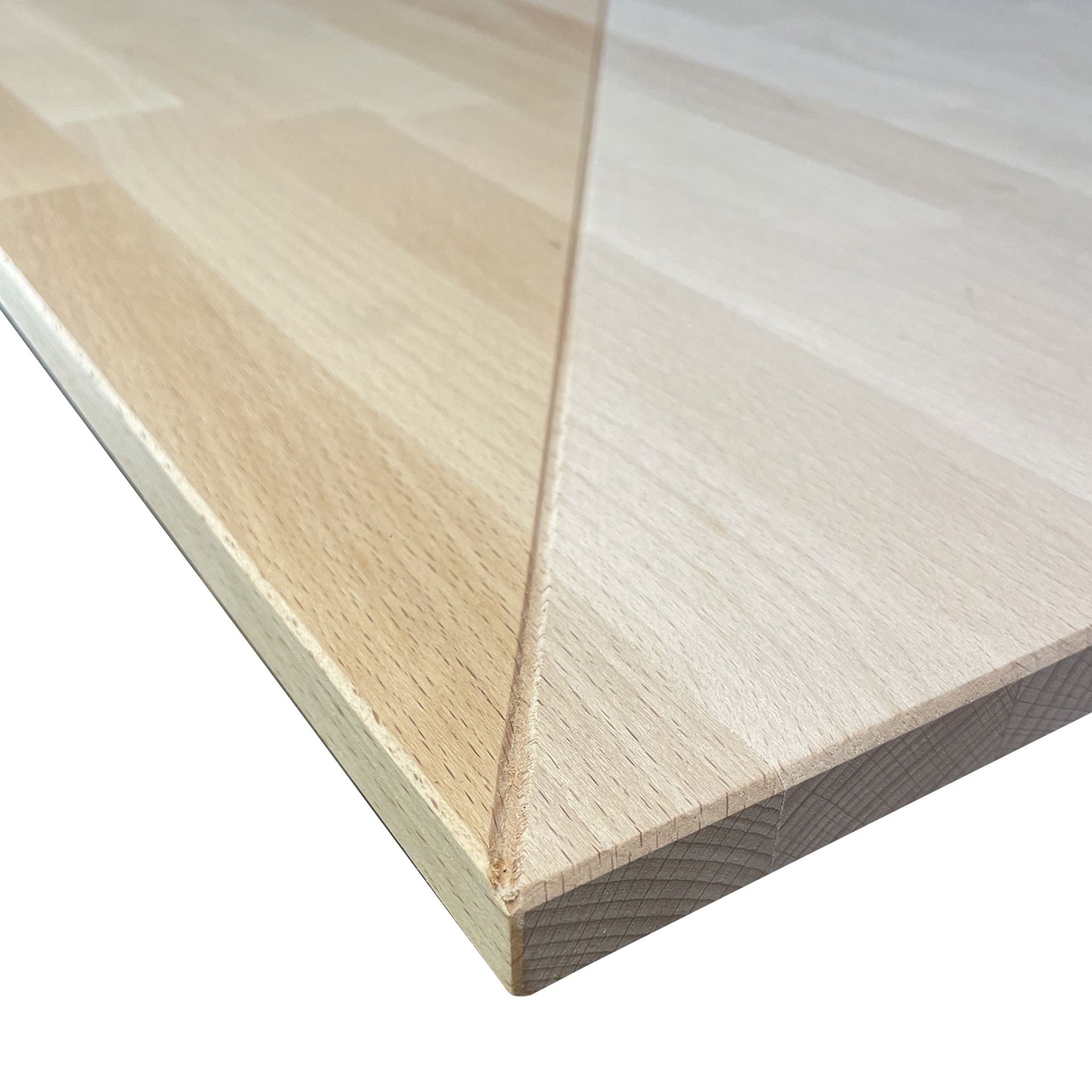 40 mm Buche Leimholzplatte, A/B, keilgezinkt, leicht gedämpft_0 40 mm Buche Leimholzplatte, A/B, keilgezinkt, leicht gedämpft_0