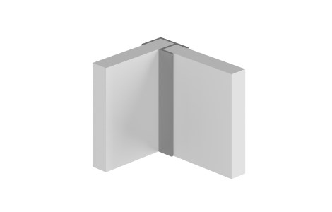 Multipanel Profil Typ 100 - Außenecke 90 Grad - Silber matt_0
