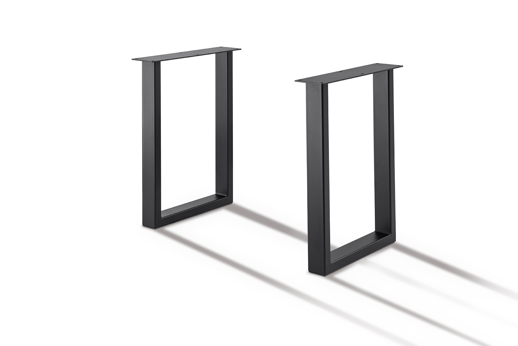 70 cm Tischgestell U - matt schwarz pulverbeschichtet_0 70 cm Tischgestell U - matt schwarz pulverbeschichtet_0