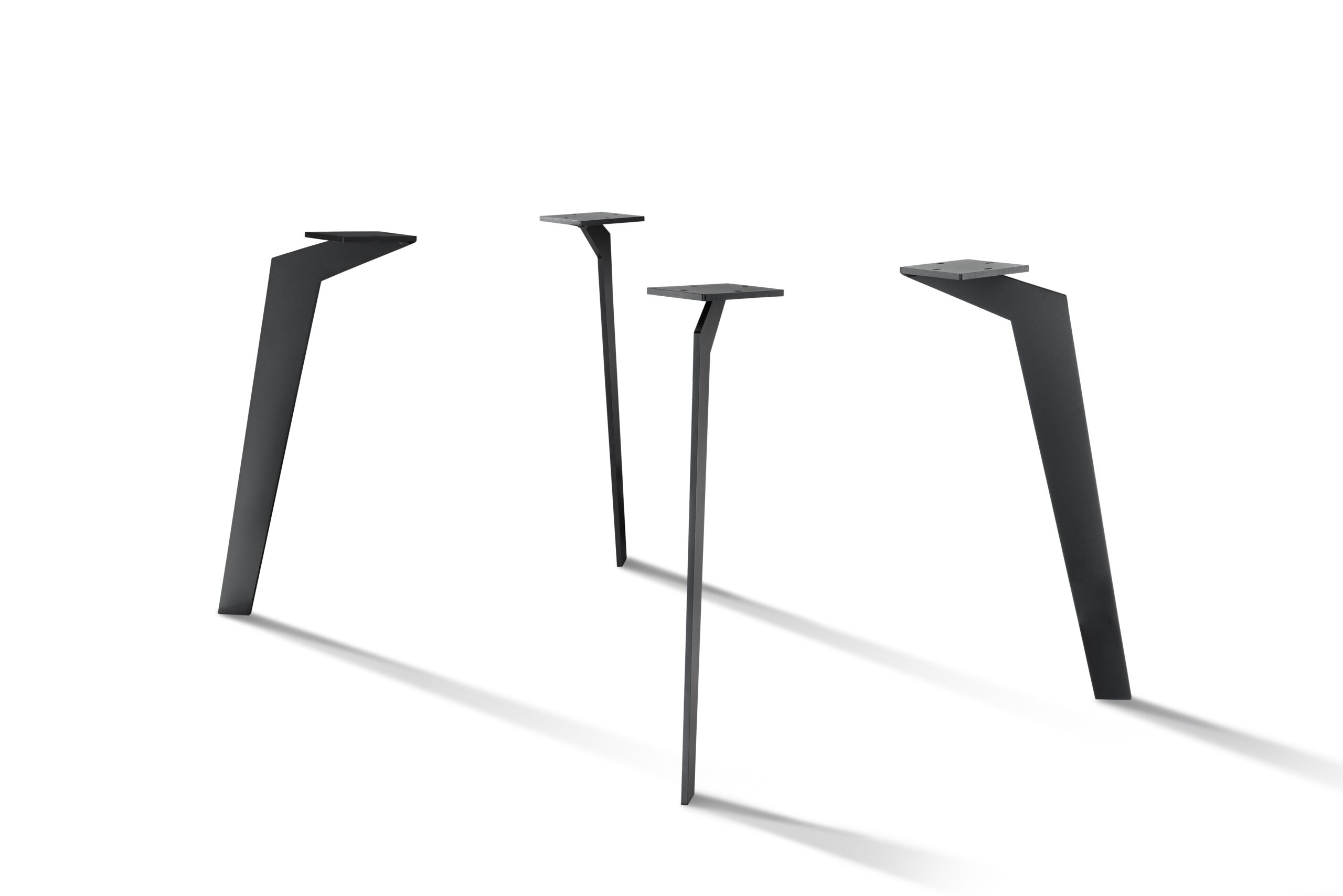 70 cm Tischgestell Zebra - matt schwarz pulverbeschichtet_0